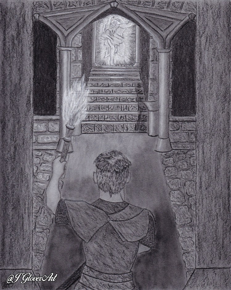 art, artist, fantasy, illustration, dungeon, dungeons and dragons, dungeon synth, figure, spirit, knight, armour, armor, drawing ,charcoal