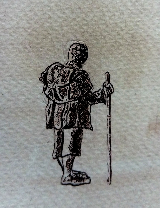 Bilbo baggins ink drawing lotr art lord of the rings middle earth the road goes ever on