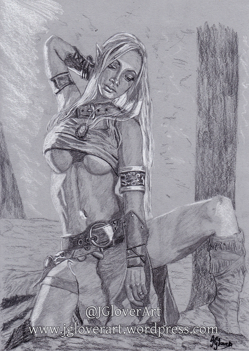 steamgirl kato drawing sketch elf elven fantasy art photography beautiful sexy alluring seductive beauty art illustration lotr