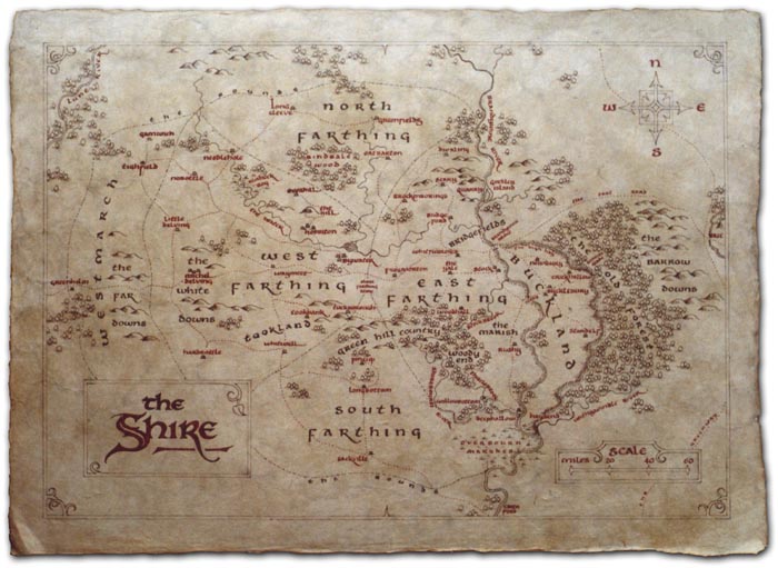 shire map hobbiton atlas middle earth hobbi hobbits jrr tolkien lotr lord of the rings fantasy art illustration calligraphy daniel reeve