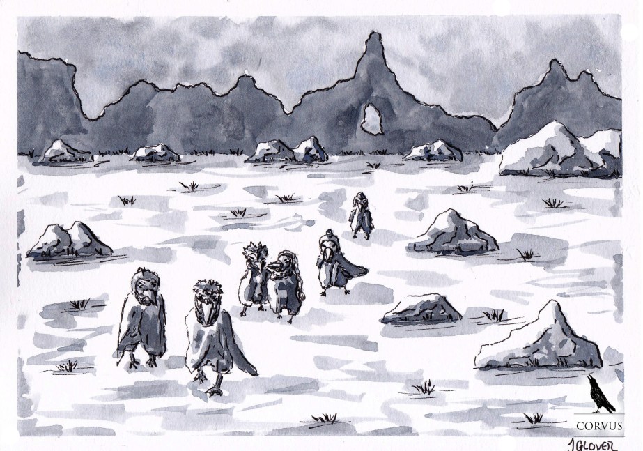 Corvus - Art - Illustration - Fantasy - Graphic Novel - Web Comic - History - Landscape - Raven - Crow - Corvid - Cartoon