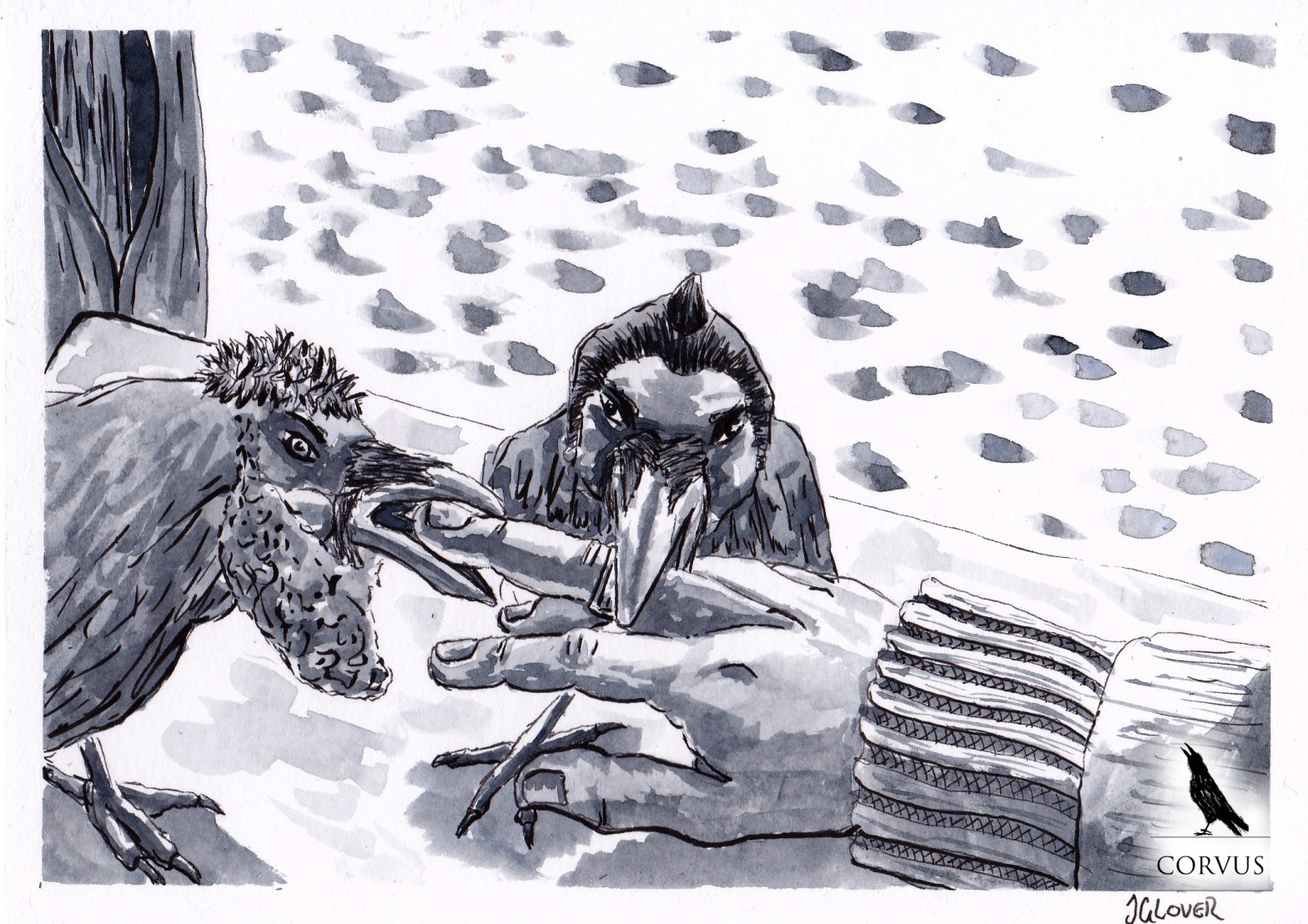 Corvus - Art - Illustration - Graphic Novel - Webcomic - Story - Fiction - Fantasy - Raven - Folklore
