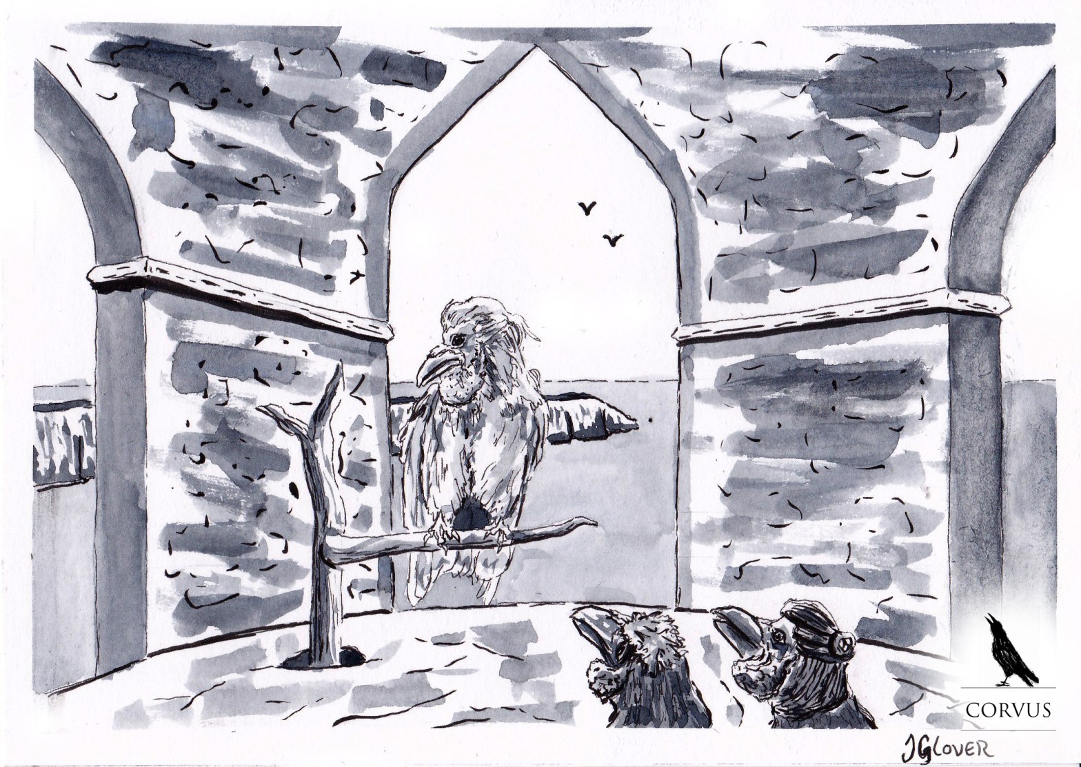 Corvus - graphic novel - raven - crow - webcomic - fantasy - art - illustration - story