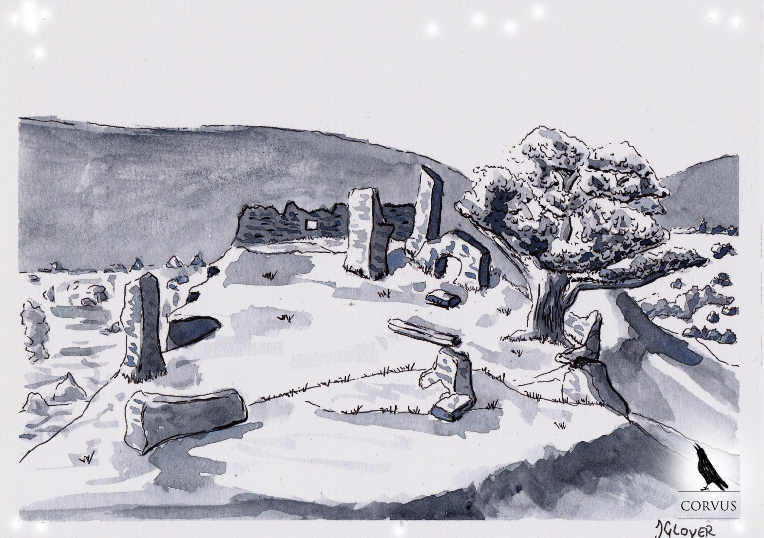 Corvus - Graphic Novel - Fantasy - Web - Comic - Art - Illustration - Story - History - Allegory - Inktober