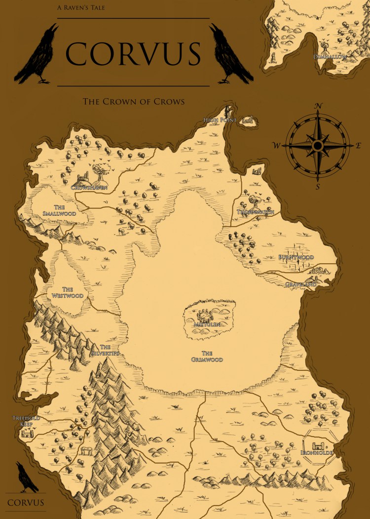 corvus - fantasy - graphic novel - story - fantasy - art - illustration - map - fiction