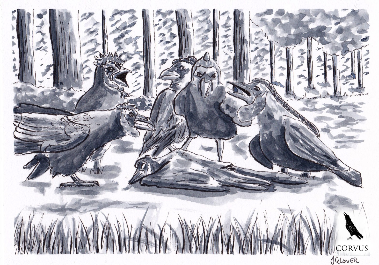 Corvus - Graphic Novel - Webcomic - Art - Illustration - Raven - Story