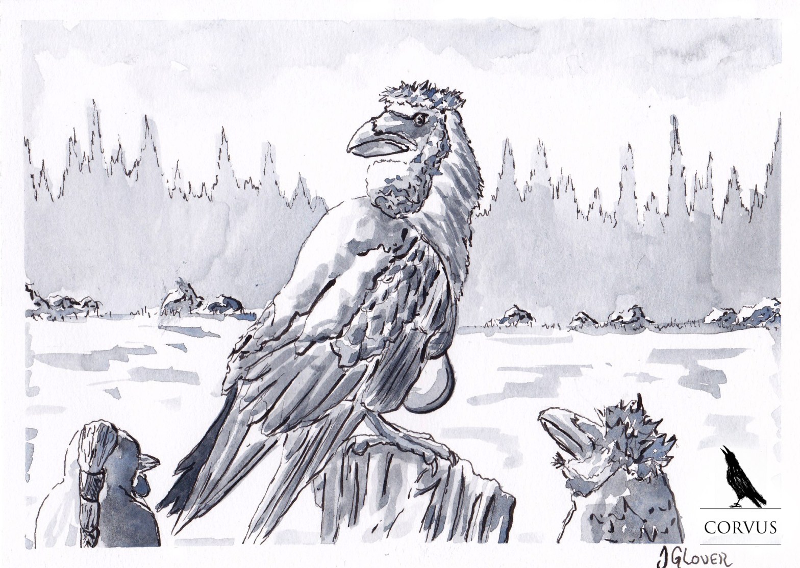 Corvus - Graphic Novel - Art - Illustration - Drawing - Fantasy - Folklore