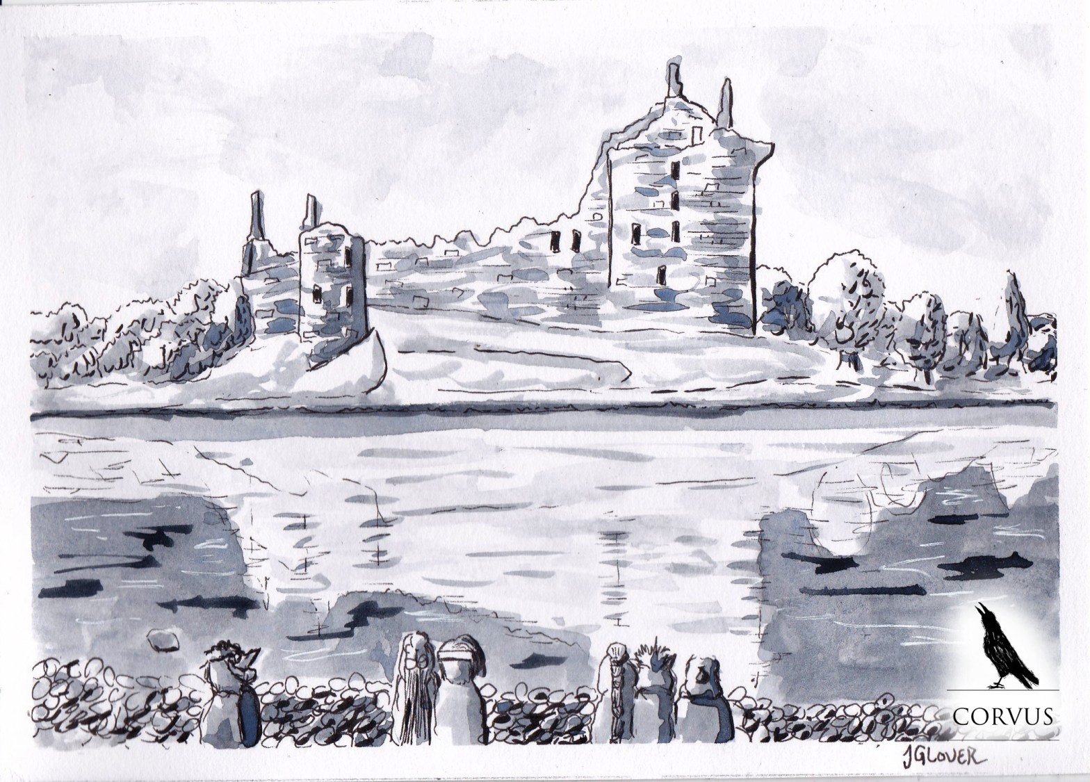 Corvus - Graphic Novel - Art - Illustration - Drawing - Folklore - History