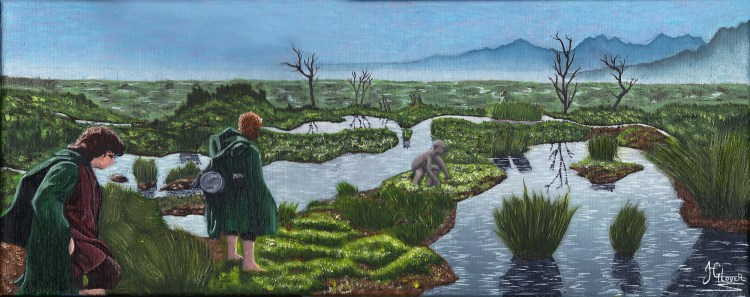 Passage of the Marshes - Frodo and Sam Dead Marshes Lord of the