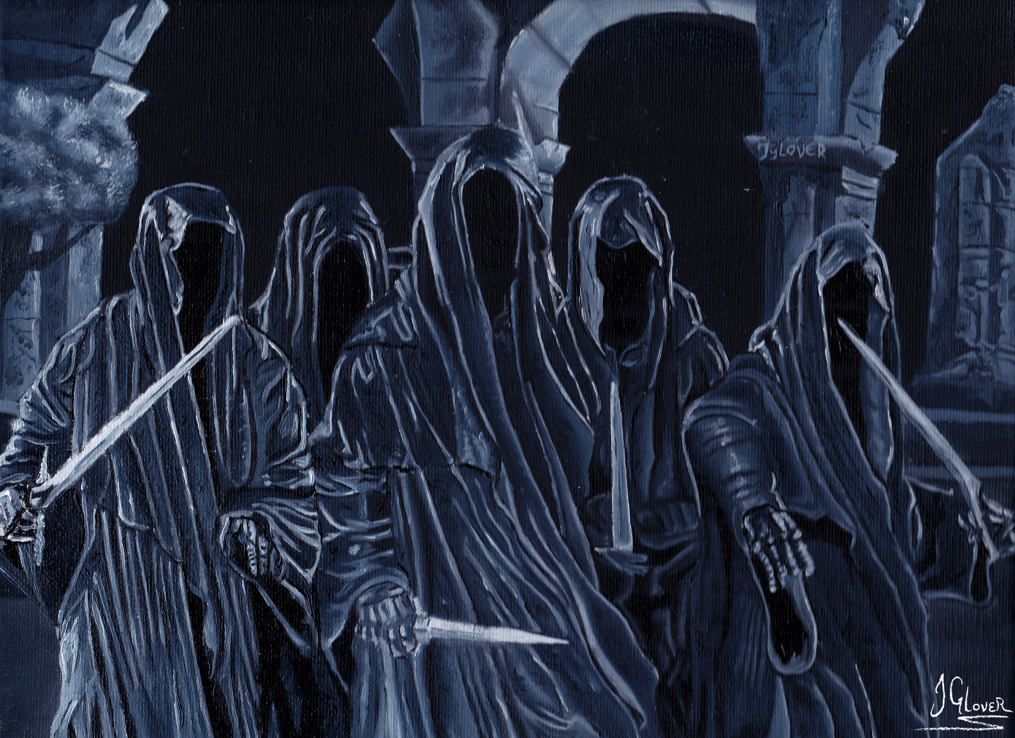 Ringwraiths at Weathertop - Nazgul - Witchking of Angmar - Witch King - Nine Riders - 9 Riders