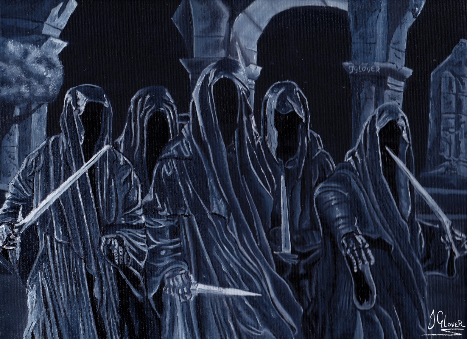 Ringwraiths at Weathertop - Nazgul - Witchking of Angmar - Witch King - Nine Riders - 9 Riders