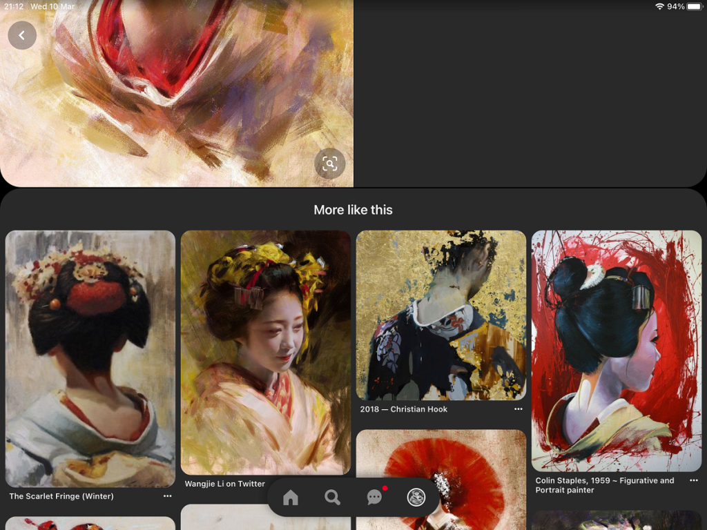 pinterest how to see more like this reference screenshot geisha