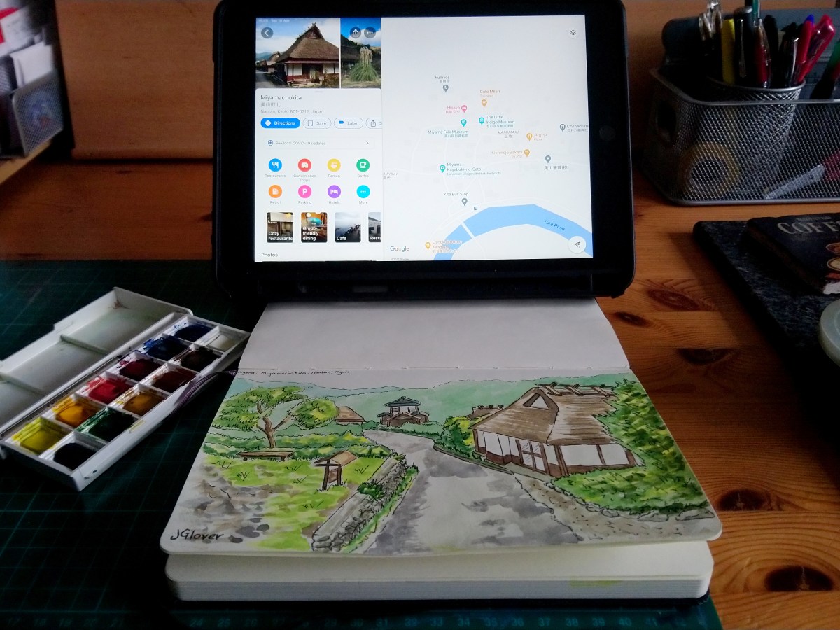 Urban Sketching To Find Creative Inspiration [Using Google Maps For Virtual&nbsp;Travel]