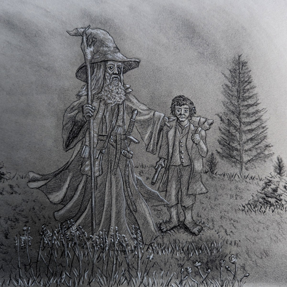 The Return Journey Of Gandalf And Bilbo Baggins, The&nbsp;Hobbit