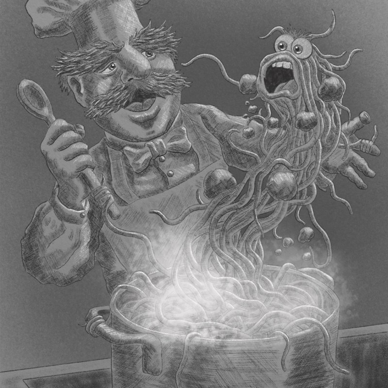 Spaghetti and Meatballs – The Swedish Chef – Muppets&nbsp;Illustration